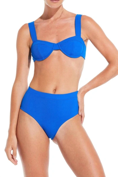 Shop Solid & Striped Lilo Bikini Bottom In Azure In Blue