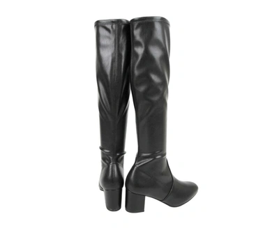 Stuart Weitzman Women's Frannie Nappa Leather Knee-high Boot (36 / 5.5 B) In Black