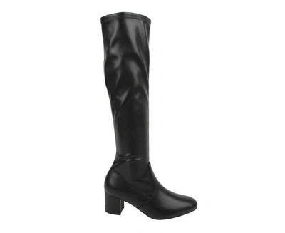 Stuart Weitzman Women's Frannie Nappa Leather Knee-high Boot (36 / 5.5 B) In Black