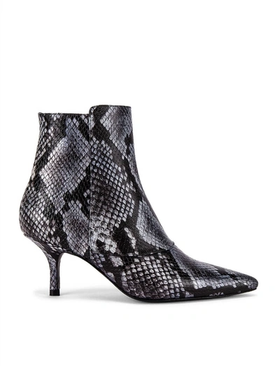 Anine Bing Ava Booties In Cloudy Blue Python In Multi
