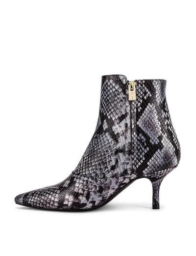Anine Bing Ava Booties In Cloudy Blue Python In Multi