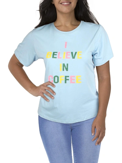 Shop Bando Plus Womens Graphic Crewneck T-shirt In Blue