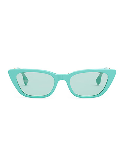 Shop Fendi Eyewear Cat In Green
