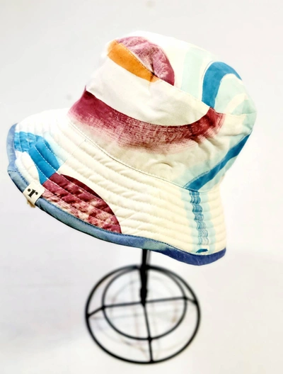 Romualda Women's Bleu Glace Boa Bucket Hat In Multi In Multi