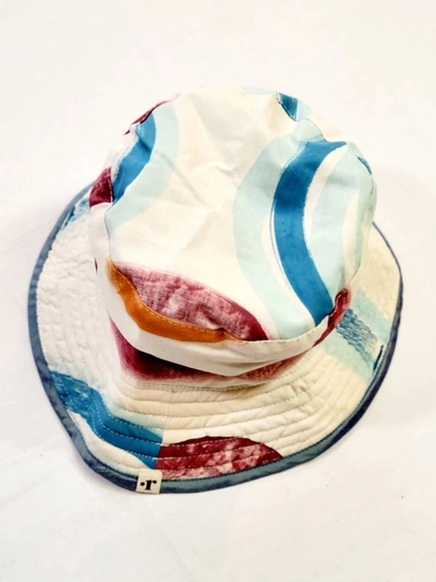 Romualda Women's Bleu Glace Boa Bucket Hat In Multi In Multi