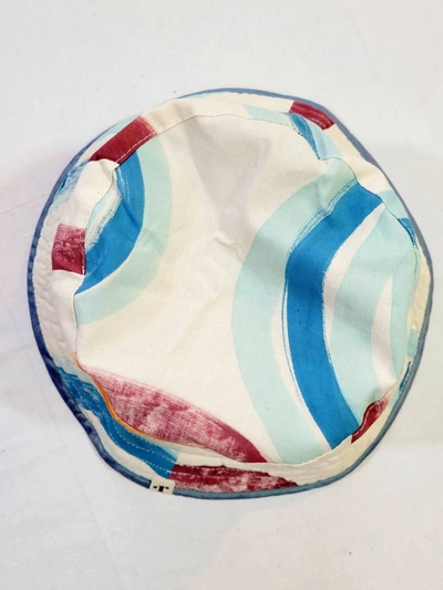 Romualda Women's Bleu Glace Boa Bucket Hat In Multi In Multi