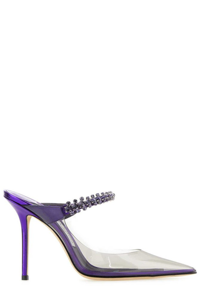 Shop Jimmy Choo Embellished Pointed Toe Pumps In Multi