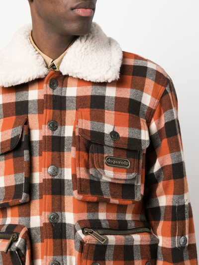 Dsquared2 Americana Field Jacket Jacket In Braun