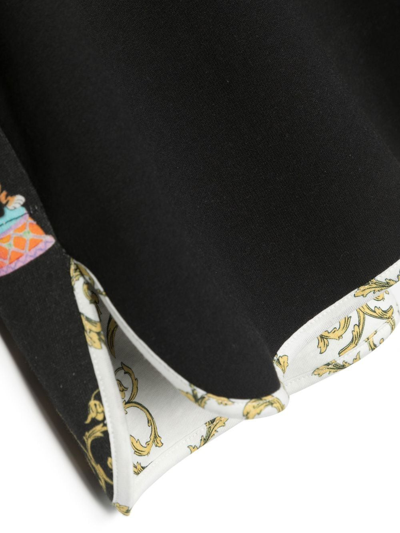 Roberto Cavalli Hoodie Mit Grafischem Print In Black