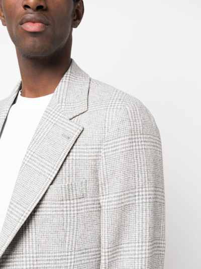 Shop Brunello Cucinelli Single-breasted Checked Suit In Grau