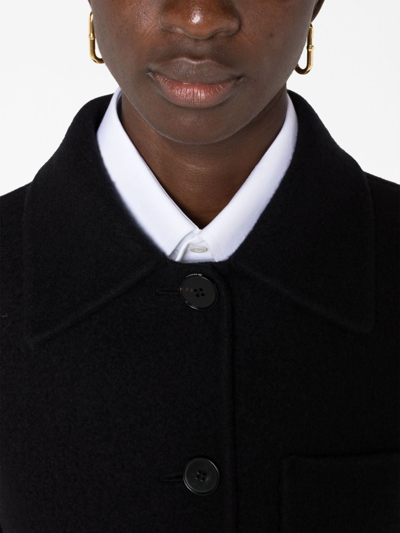 Shop Jil Sander Single-breasted Virgin-wool Jacket In Black