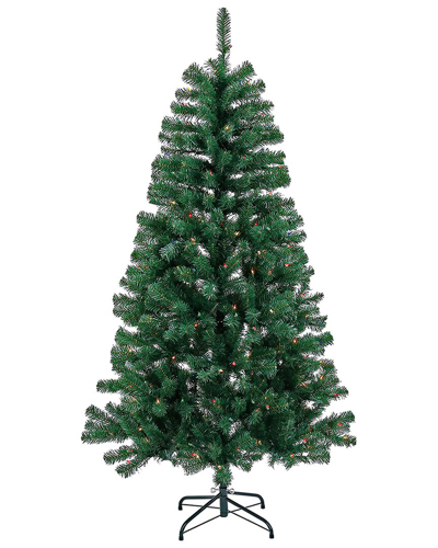 First Traditions 6ft Acacia Tree With 300 Multicolor Lights In Green