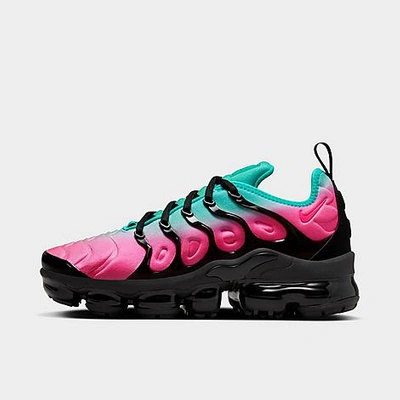 Shop Nike Women's Air Vapormax Plus Running Shoes In Pink Blast/black/clear Jade