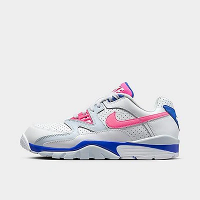 Shop Nike Men's Air Cross Trainer 3 Low Casual Shoes In White/hyper Pink/racer Blue/silver