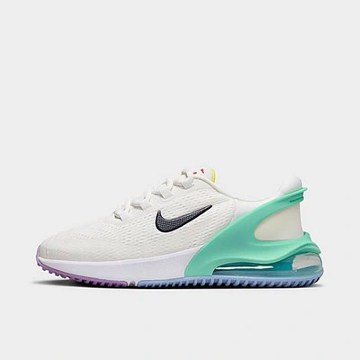 Shop Nike Big Kids' Air Max 270 Go Casual Shoes In Summit White/emerald Rise/cobalt Bliss/obsidian