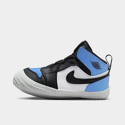 Shop Nike Jordan Infant Air Retro 1 Crib Booties In University Blue/black/white