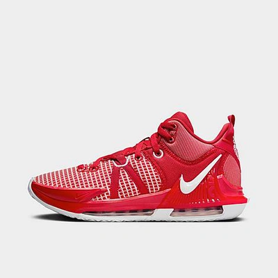 Shop Nike Lebron Witness 7 Team Basketball Shoes In University Red/white/university Red