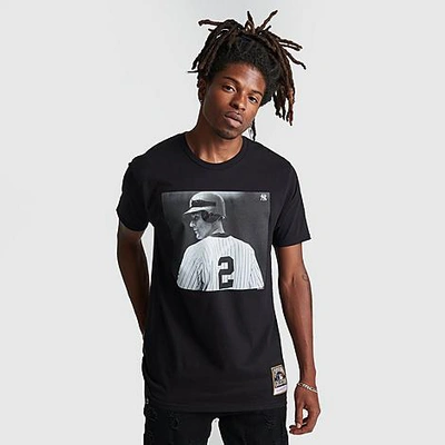 Shop Mitchell And Ness Men's Derek Jeter Printed Graphic T-shirt In Black