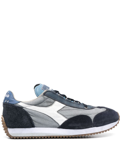 Shop Diadora Equipe H Panelled Sneakers In Blue