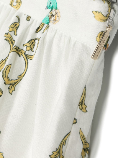 Shop Roberto Cavalli Junior Graphic-print Skirt In White