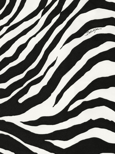 Dolce & Gabbana Zebra-print Wallpaper In Black