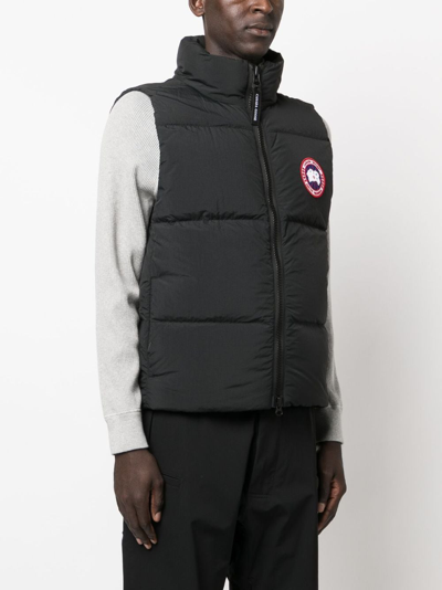 Shop Canada Goose Lawrence Puffer Gilet In Black