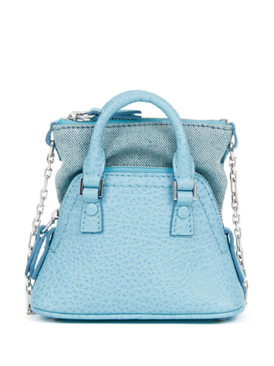 Maison Margiela 5ac Classique Leather Crossbody Bag In Blue