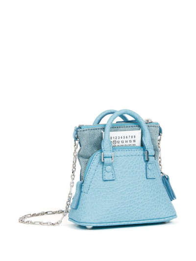 Maison Margiela 5ac Classique Leather Crossbody Bag In Blue