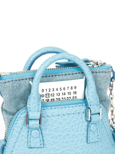 Maison Margiela 5ac Classique Leather Crossbody Bag In Blue