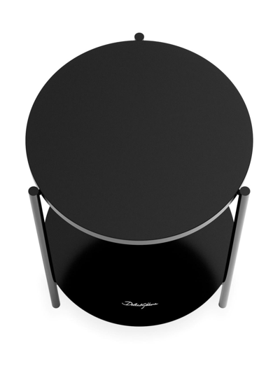 Shop Dolce & Gabbana Amore Round Coffee Table In Black