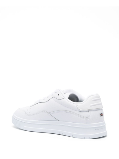 Tommy Hilfiger Supercup Lace-up Sneakers In White