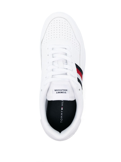 Tommy Hilfiger Supercup Lace-up Sneakers In White