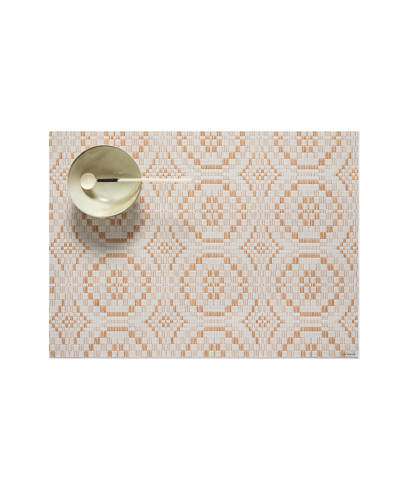 Chilewich Overshot Placemat In Butterscotch
