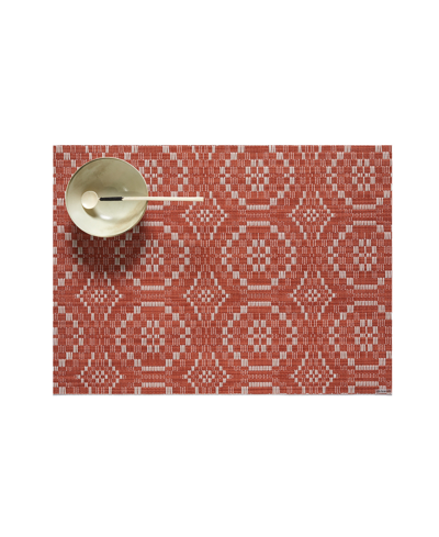 Shop Chilewich Overshot Placemat In Paprika