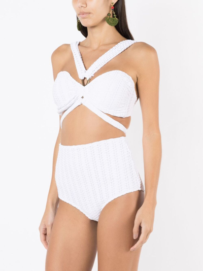 Amir Slama V-neck Stretch Bikini In White