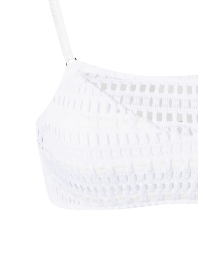 Amir Slama Open-knit Bikini Set In White