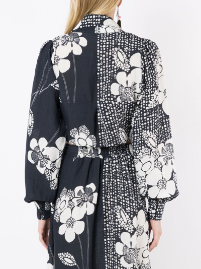 Amir Slama Floral-print In Black
