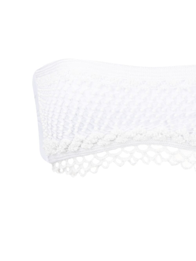 Amir Slama Tricot-knit Bikini Set In White