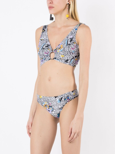 Amir Slama Graphic-print Bikini Set In Multicolour