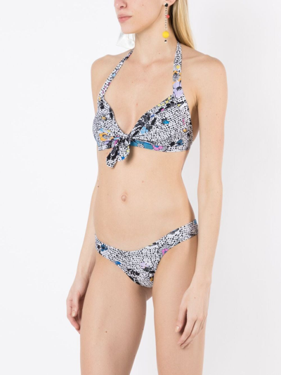 Amir Slama Graphic-print Bikini Set In Multicolour