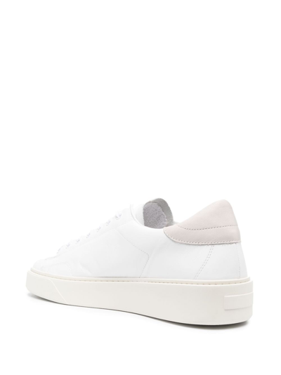 Shop Date Levante Low-top Leather Sneakers In White