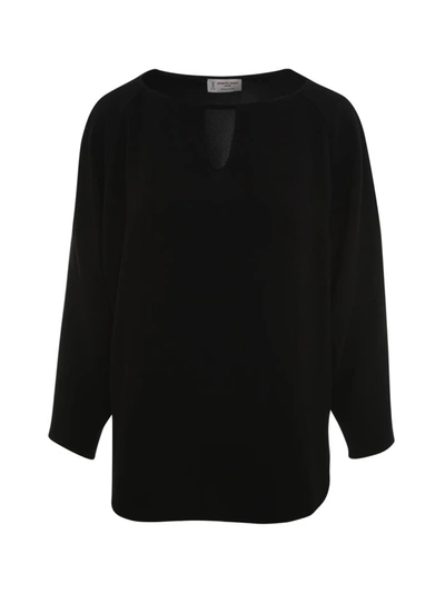 Shop Alberto Biani Blouse With V Neck Clothing In Black