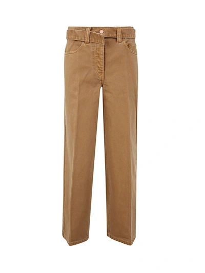 Shop Alexander Wang Raver Jean With Belt Clothing In Brown