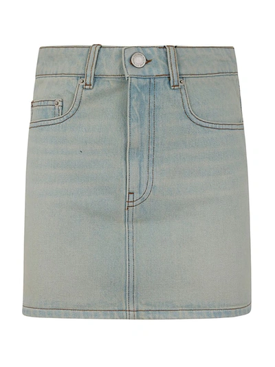 Shop Ami Alexandre Mattiussi Ami Paris Five Pockets Mini Skirt Clothing In Blue