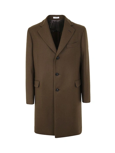 Shop Boglioli Single Breasted Coat Clothing In Brown