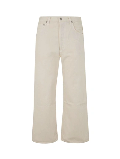 Shop Citizen Of Humanity Gaucho Cropped Denim Clothing In White