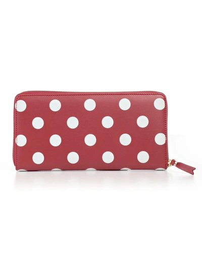 Shop Comme Des Garçons P.sheets Dots Printed Accessories In Red