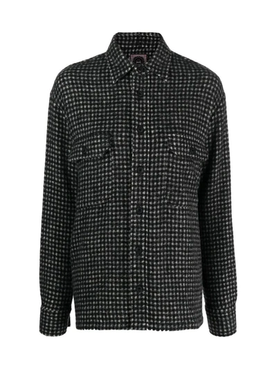 Shop Destin Houndstooth Shirt Clothing In Multicolour