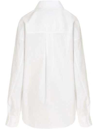 Shop Dsquared2 Maxi Pocket Shirt In White