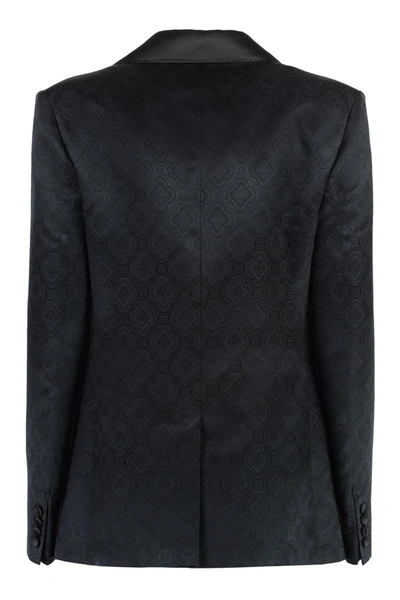 Shop Etro Double-breasted Jacket In Black